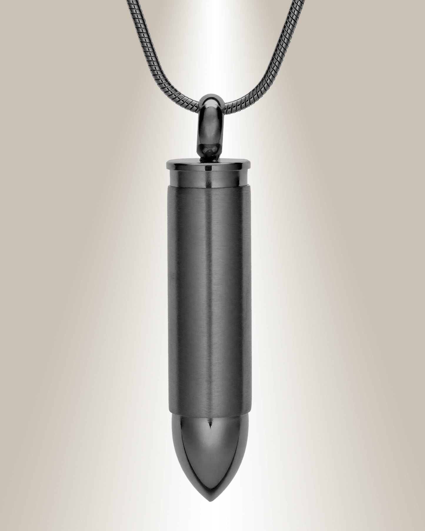 Bullet shaped jewelry for ashes