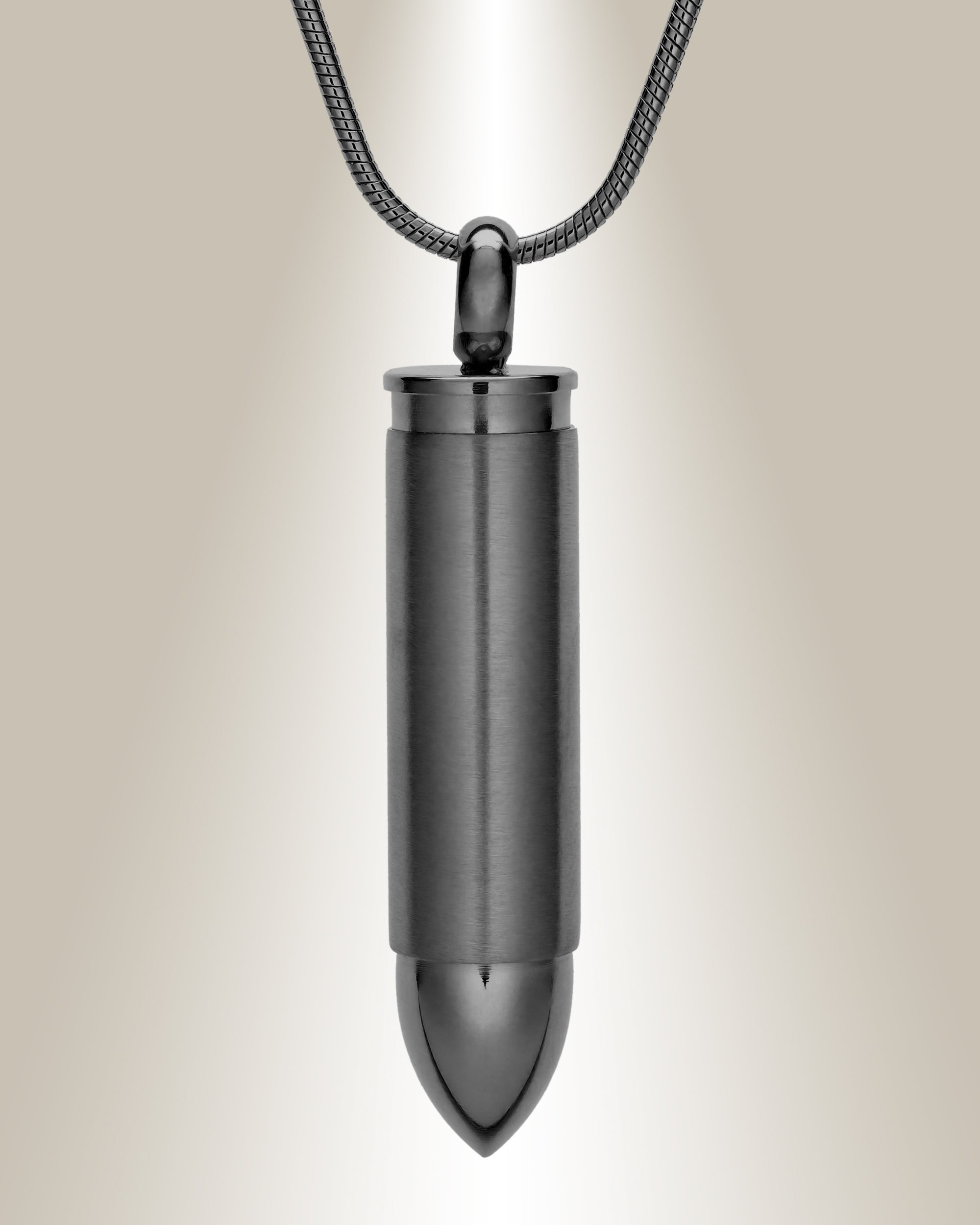 Bullet shaped jewelry for ashes