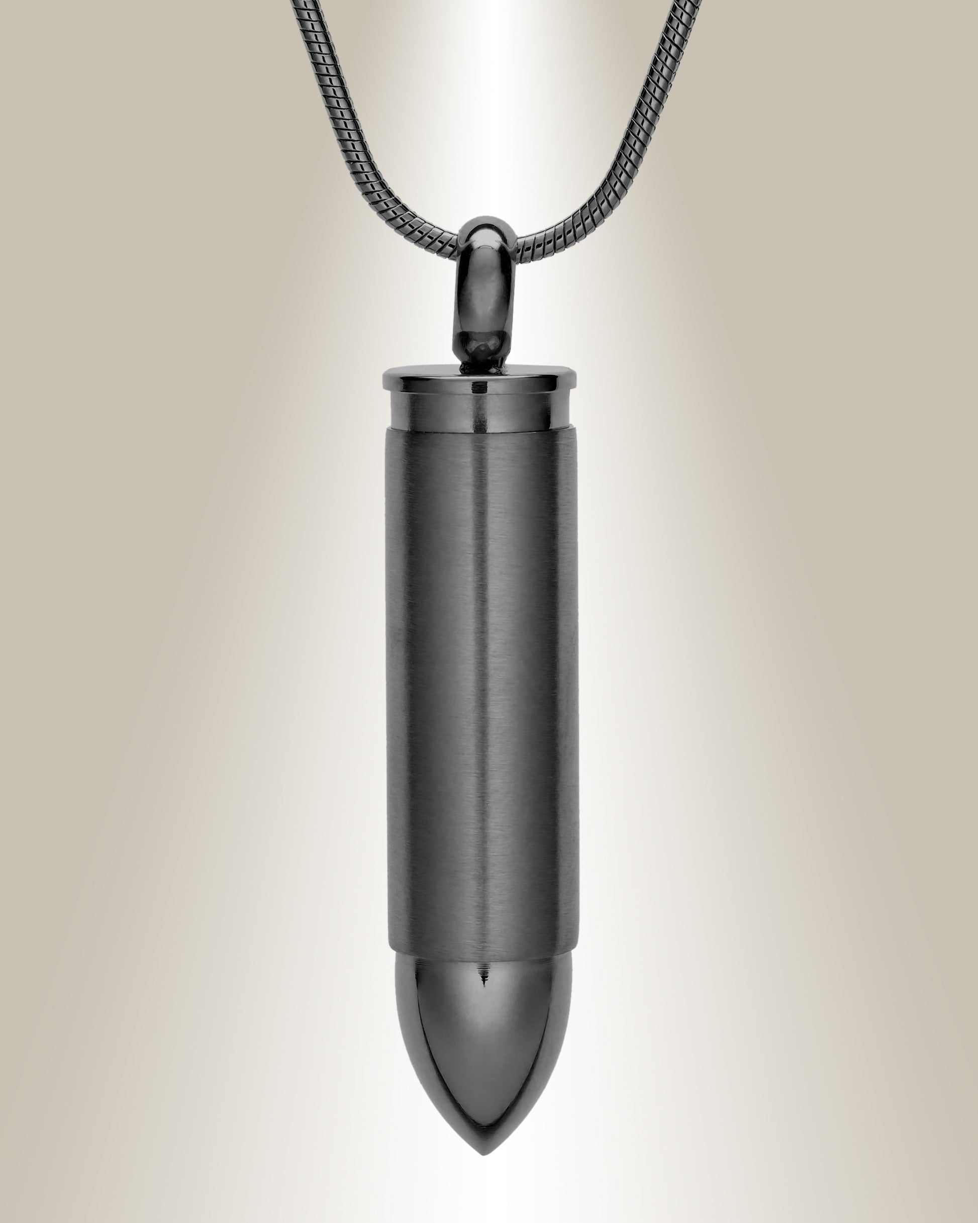 Bullet shaped jewelry for ashes